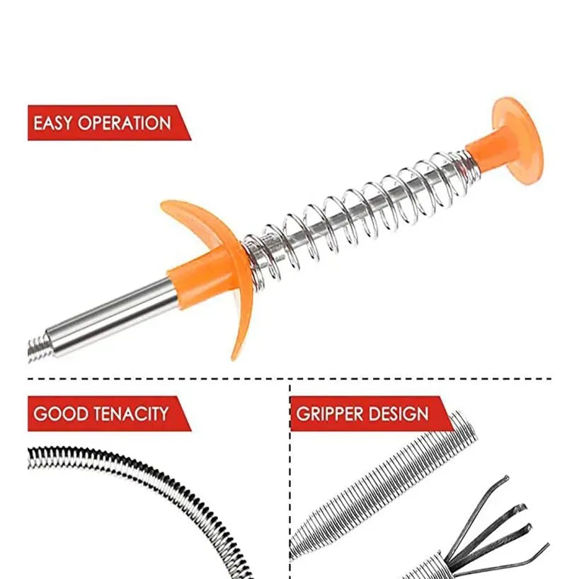  -  60cm Bendable Drain Clog Dredge Tools -  NF Collection